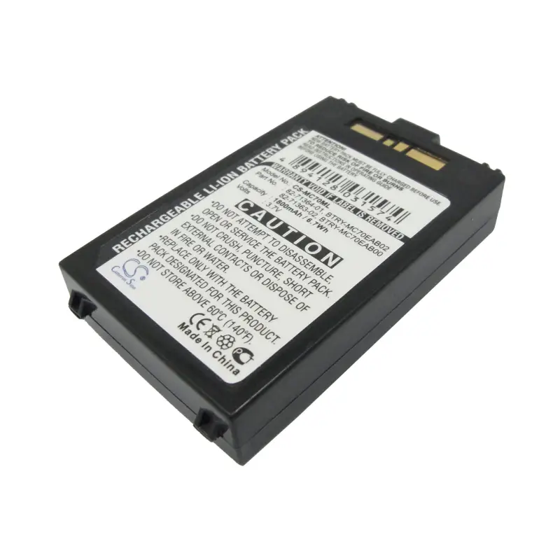 Symbol 82-71364-01, BTRY-MC70EAB02, 82-71363-02 barcode scanner battery 1800mAh