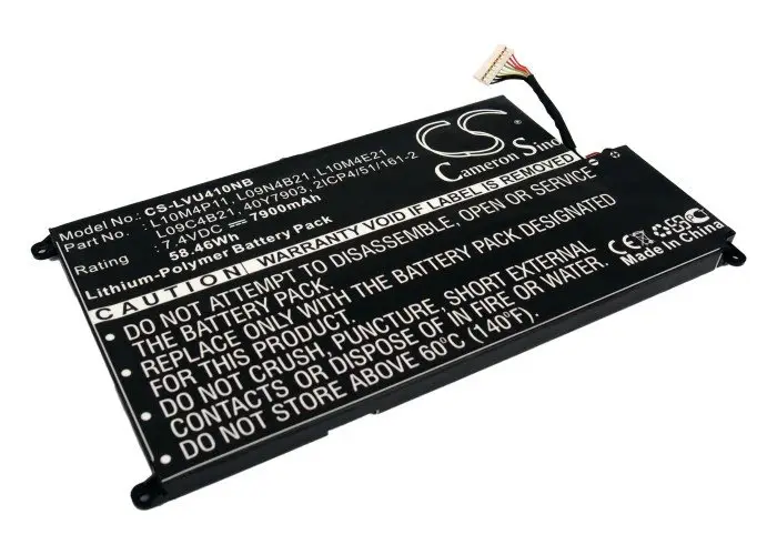 CS sülearvuti aku Lenovo L10M4P11, L09N4B21 7900mAh