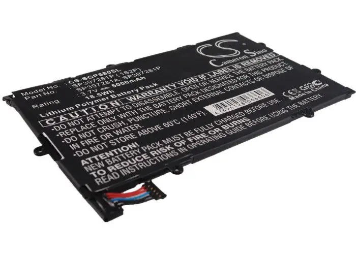 Samsung SP397281A, SP397281P, SP397281P ( 1S2P) tahvelarvuti aku 5000mAh