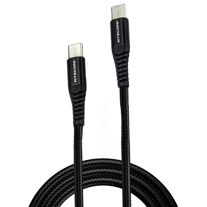 Nitecore USB-C to USB-C laadimiskaabel 1m
