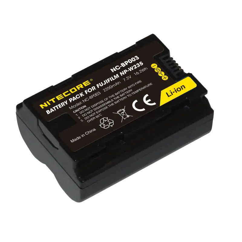 Nitecore NP-W235 Fujifilm kaamera aku 2250mAh