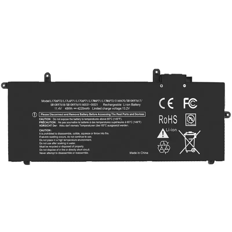 Lenovo L17C6P72, L17L6P71 Lenovo ThinkPad X280, A285 21V 4220mAh / 49Wh sülearvuti aku