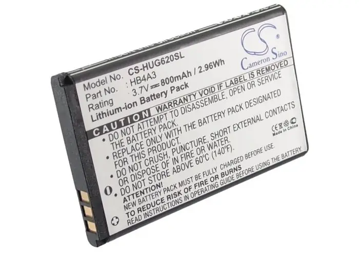 Huawei HB4A3 telefoni Li-ion phone battery 800mAh