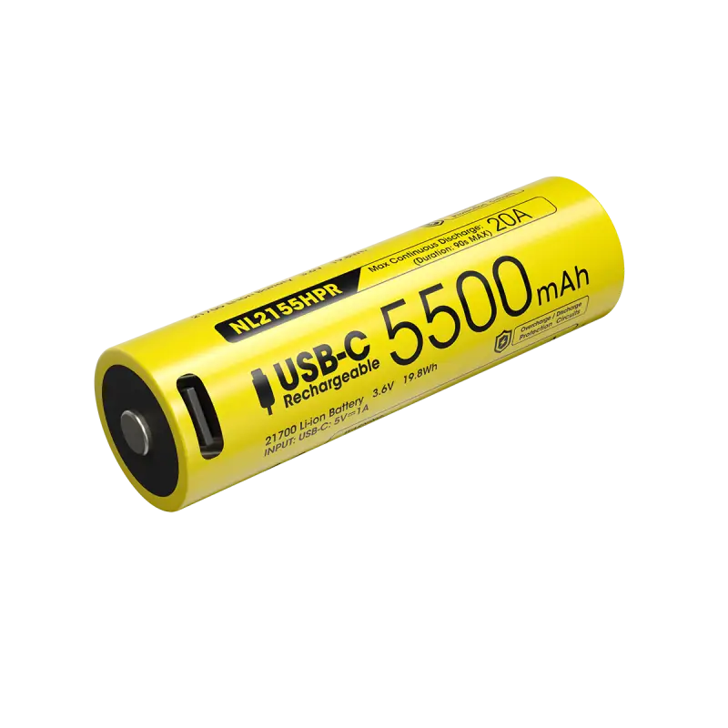 Nitecore NL2155HPR 21700 5500mAh 3.6V USB-C Li-ion aku