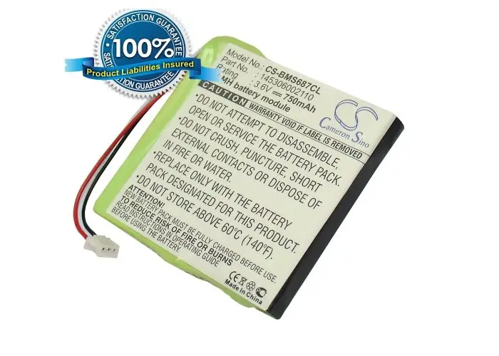 Bosch MS687, 145306002110, T321 аккумулятор для беспроводного телефона 750mAh