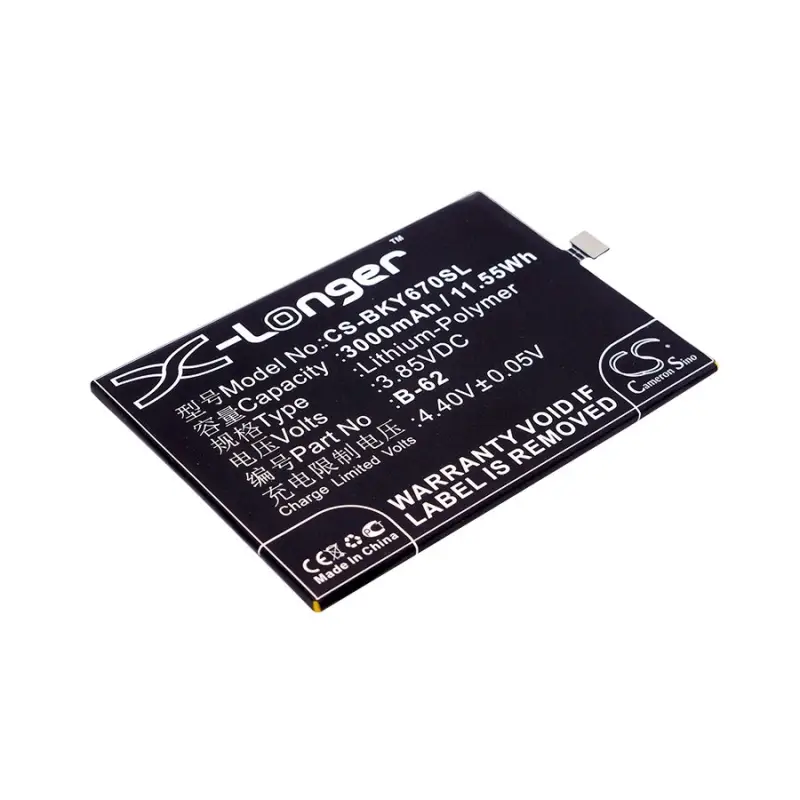 BBK B-62 3000mAh Li-PL mobiiltelefoni aku