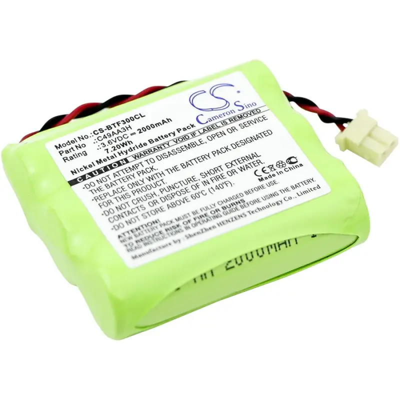 BT C49AA3H 3.6V 2000mAh Ni-MH cordless phone battery