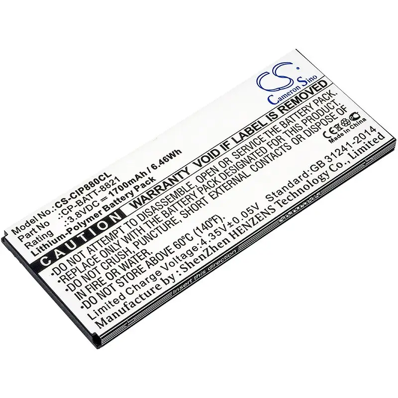 Cisco 8800, 74-102376-01 3.8V 1700mAh Li-Polymer cordless phone battery