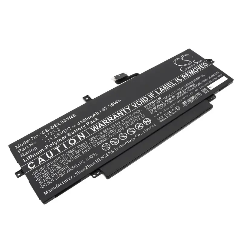 CS sülearvuti aku DELL 05Y3T9,47XV3,5Y3T9,GK1M0 11.55V 4100mAh / 47.36Wh