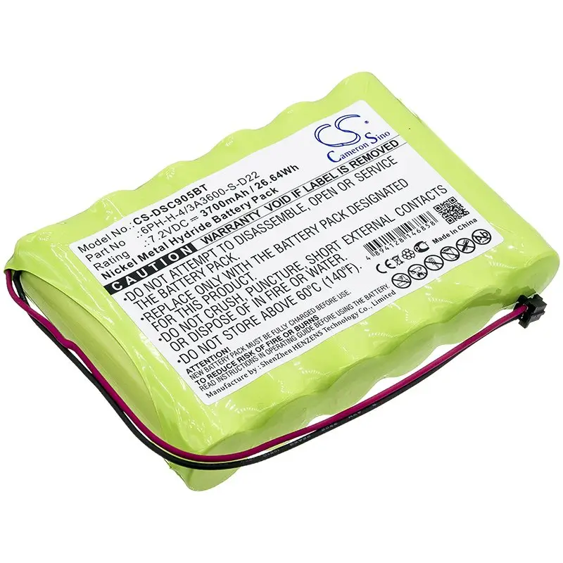 DSC Impassa 9057 Wireless Control Panel 7.2V 3700mAh Ni-MH alarm system battery