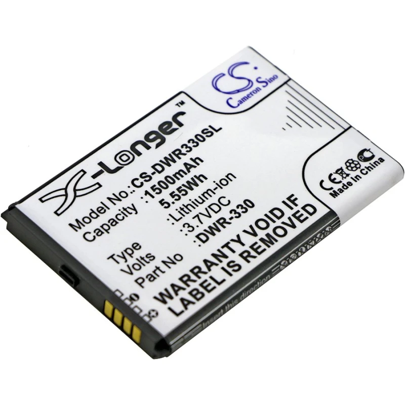 D-Link DWR-330, DWR-330 3.70V 1500mAh Li-ion Battery