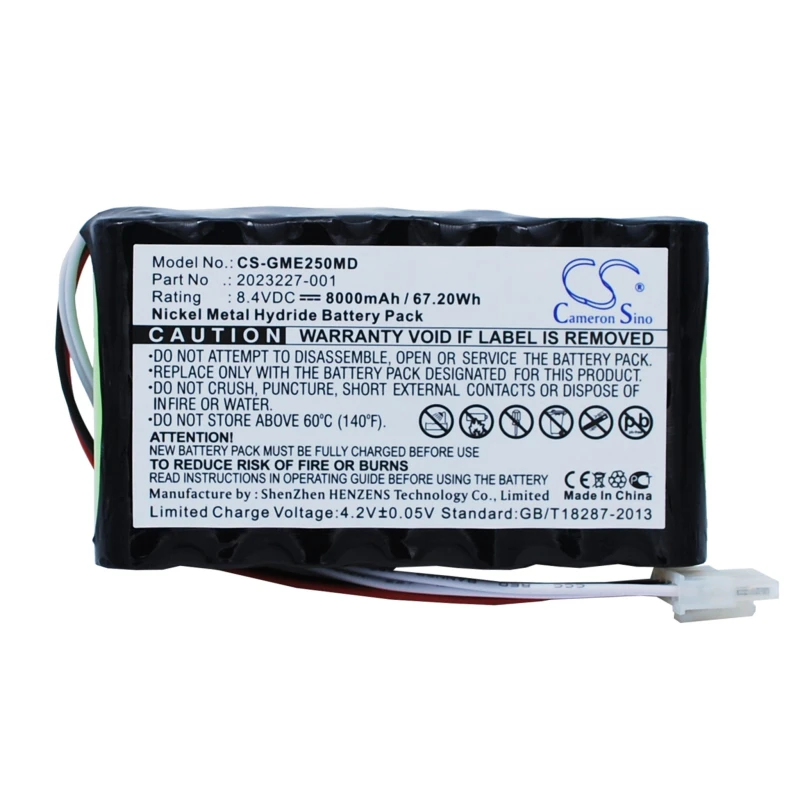 GE 2023227-001 8000mAh medical battery
