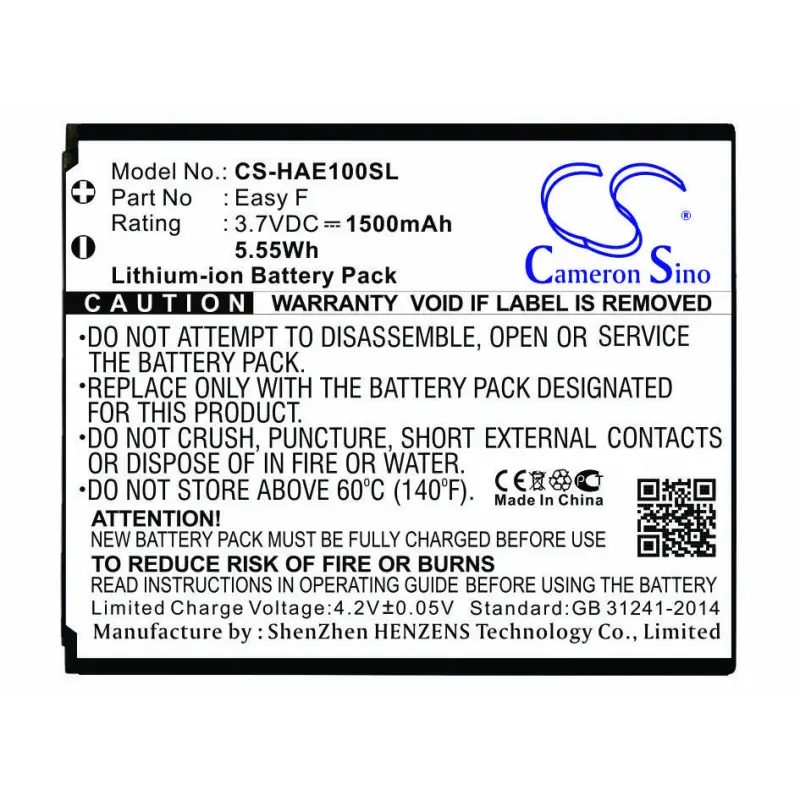 Highscreen Easy F mobiiltelefoni aku Li-ion 1500mAh