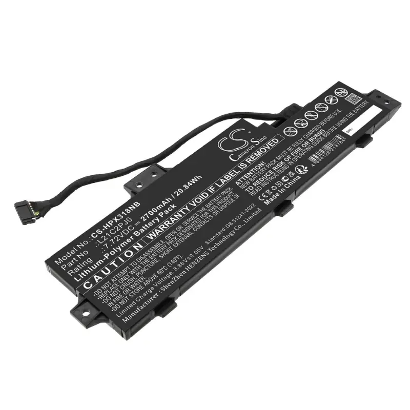 CS sülearvuti aku Lenovo L21C2PJ0,L21D2PJ0,L21L2PJ0,L21M2PJ0,SB11B48820 7.72V 2700mAh / 20.84Wh