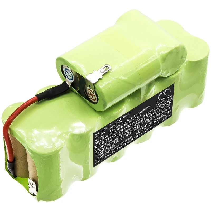 Hoover SU180, SU180B8 2000mAh Ni-MH aккумулятор пылесоса