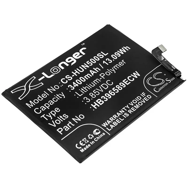 Huawei Nova 5, HB396589ECW 3400mAh Li-Poly mobiiltelefoni aku