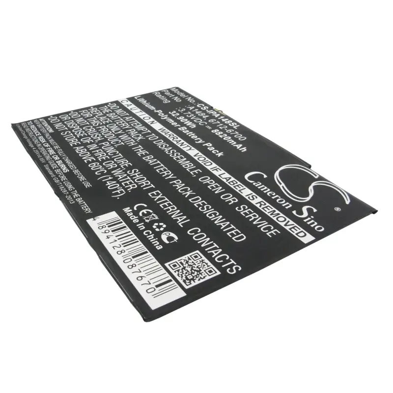 Apple A1484, 6712-6700 tablet battery 8820mAh