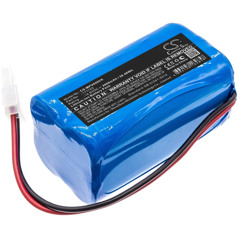 Mamibot 171103, PreVac 650 14.8V Li-ion 2600mAh-38.48Wh aккумулятор