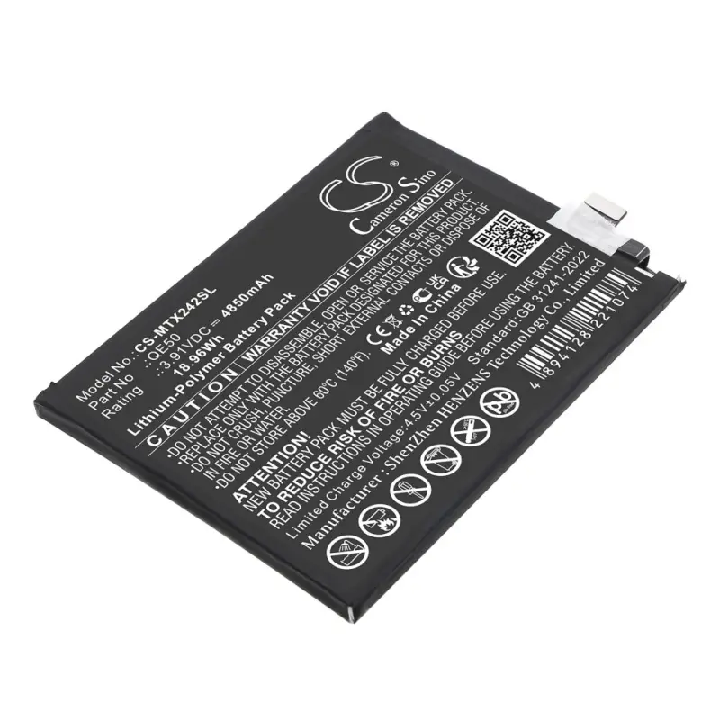 Motorola QE50,SB18E14178,SB18E14179 3.91V 4850mAh / 18.96Wh mobiiltelefoni aku