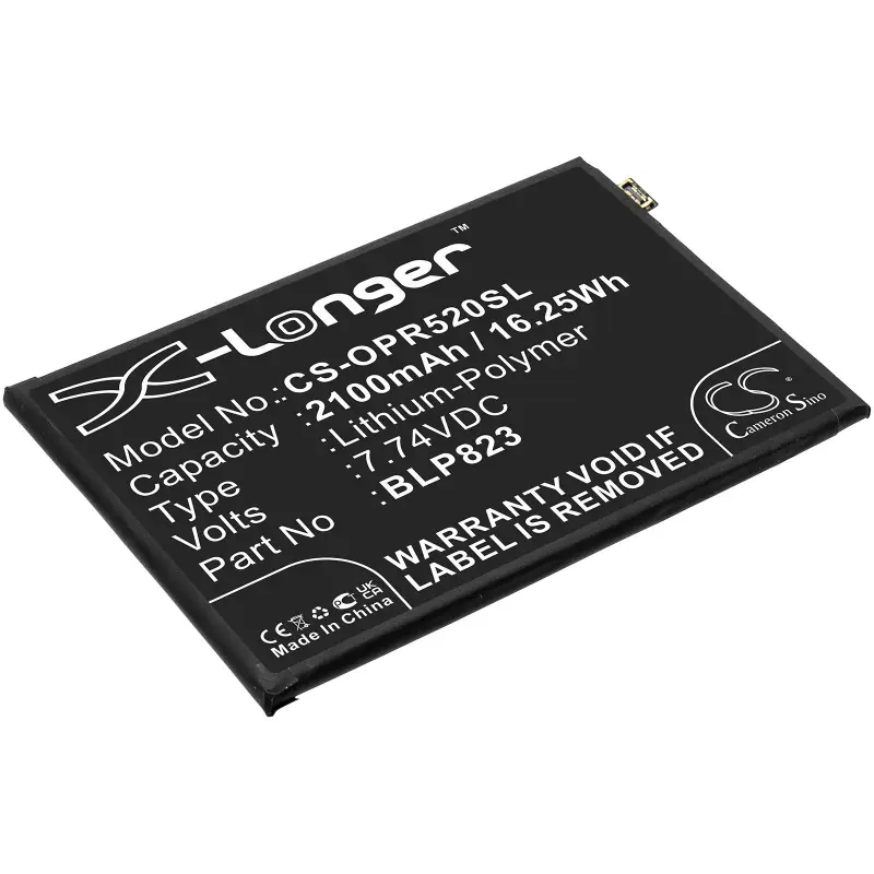 OPPO BLP823 2100mAh / 16.25Wh mobiiltelefoni aku