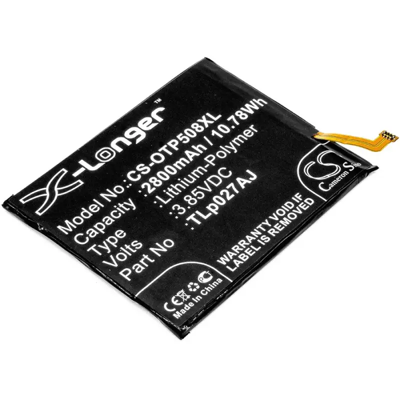 Alcatel TLp027AJ 2800mAh Li-Polymer mobiiltelefoni aku