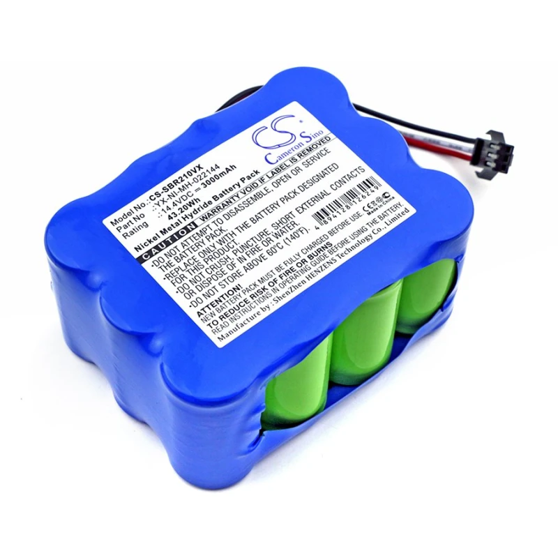 Samba XR210, KV8 510B, KV8 S350, 14.4V 3000mAh Ni-MH аккумулятор пылесоса