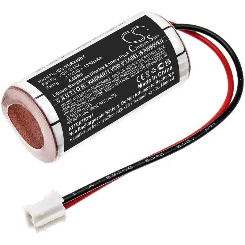 Verisure CR-2/3AZ, Camera Detector, Nattsikringspanel 3.0V Li-MnO2 1350mAh-4.05Wh battery