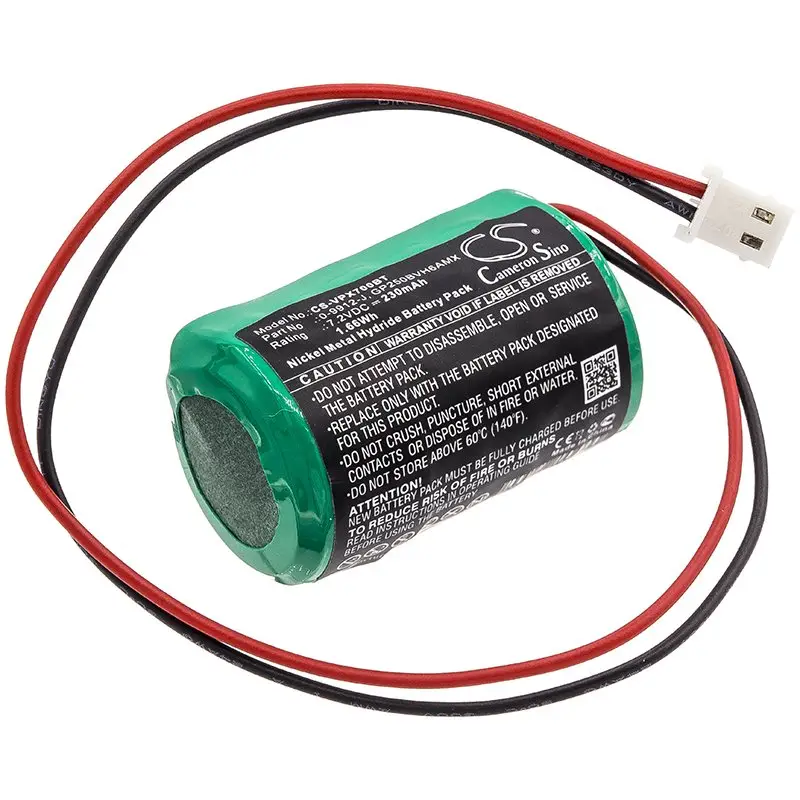 Visonic PowerMax MCS-700 7.2V 230mAh Ni-MH alarm system battery