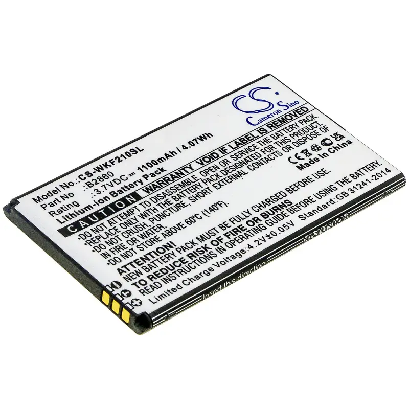 Wiko B2860 3.7V 1100mAh / 4.07Wh mobiiltelefoni aku