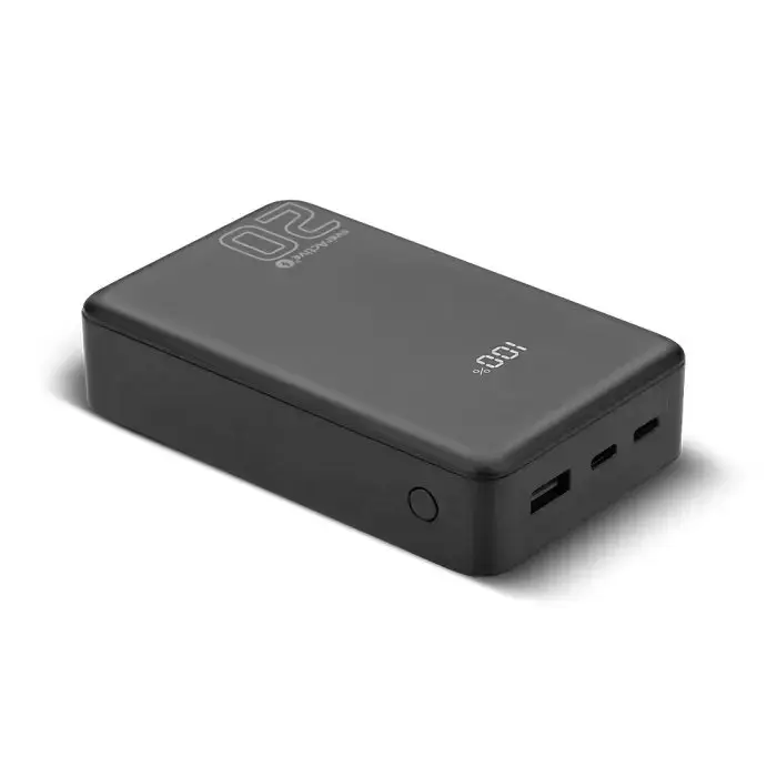 Everactive EB-20QB 20000mAh akupank 20W, 2x USB-C + 1x USB-A, PD, LCD ekraaniga