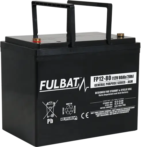 Fulbat FP12-80 12V 80Ah pliiaku (260 x 168 x 210 mm) M6