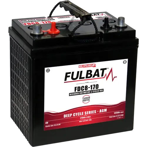 Fulbat FDC8-170 8V 170Ah AGM süvatühjenev aku
