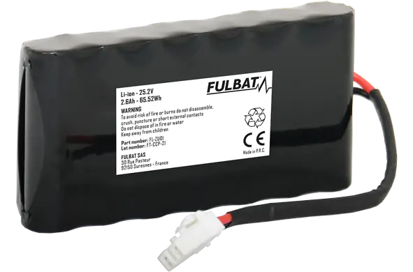 Fulbat FL-ZU01 25,2V 2600mAh Ambrogio / Zucchetti / Wiper muruniiduki aku