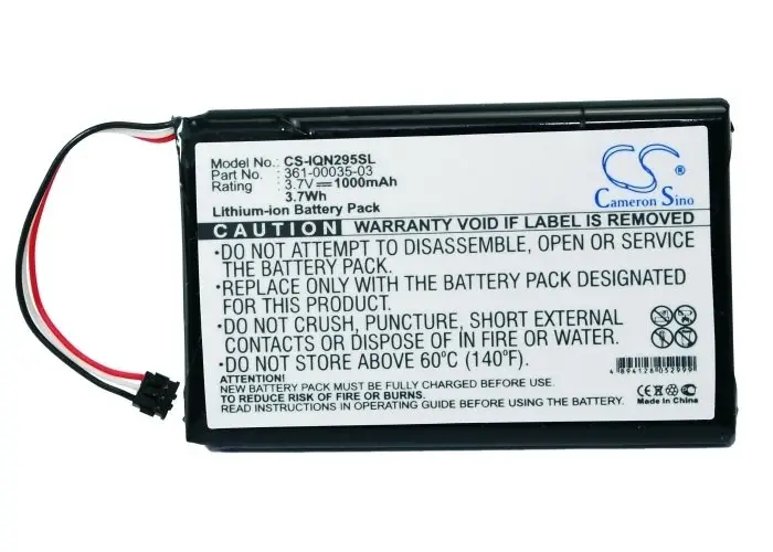 Garmin 010-01316-00, Nuvi 2455LMT, Nuvi 2597LMT, Nuvi 2789LMT Li-ion GPS aku 1000mAh