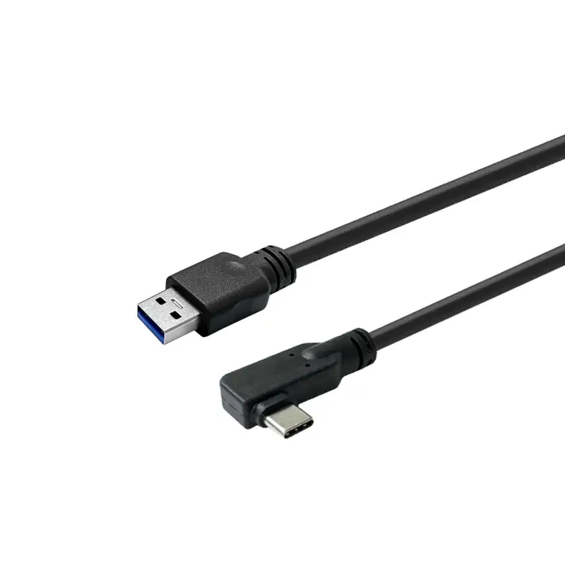 Vivolink PROUSBCAMM1A USB-A to USB-C Angled Cable 1m USB 3.2 täisnurkne kaabel (must)