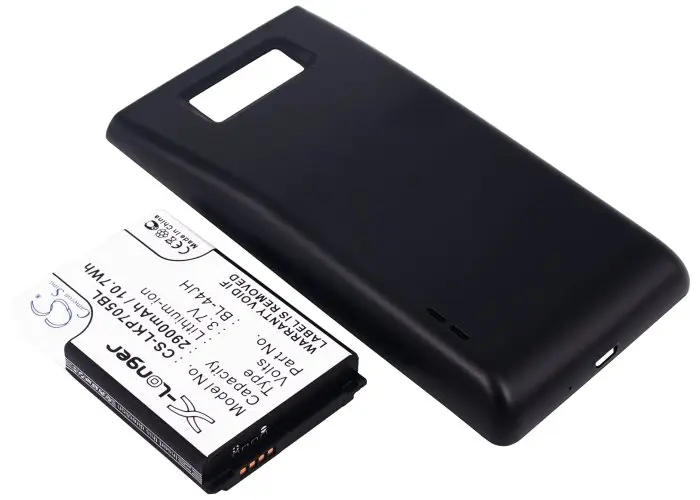 LG Extended BL-44JH musta tagakaanega telefoniaku 2900mAh