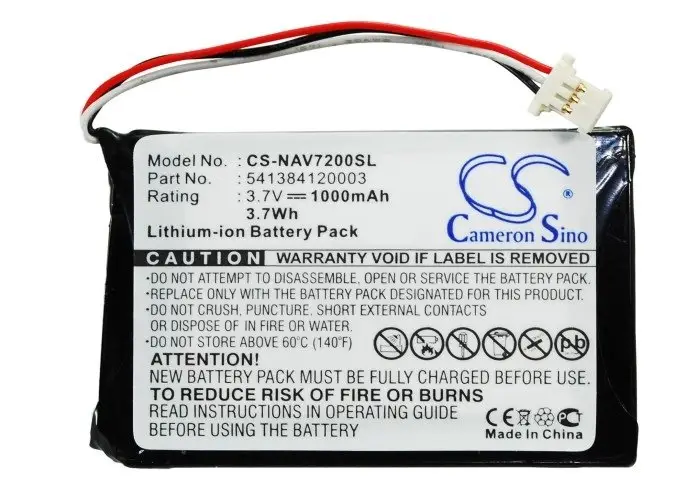Navigon 81xx, 8110, 8310 battery 1300mAh