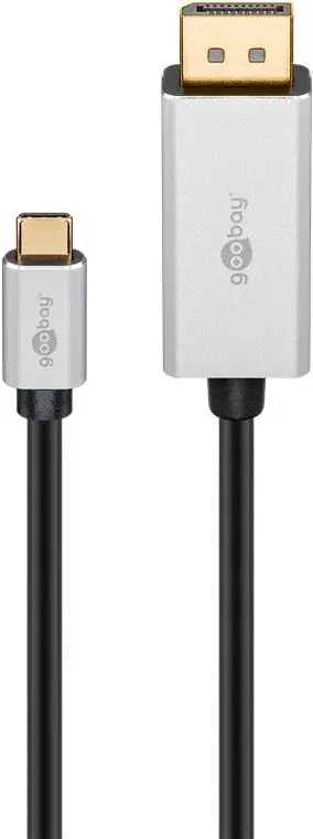Goobay USB C DisplayPort adapterkaabel 2 m