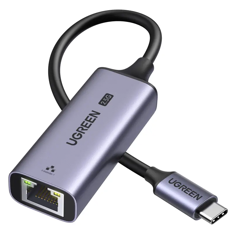 Etherneti adapter USB-C 3.1 Gen1 kuni RJ45 2.5G Gigabit