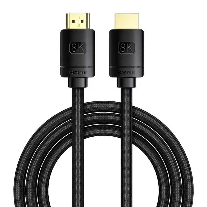 HDMI-HDMI kaabel 3.0m (HDMI 2.1) must 8K 60Hz, BASEUS