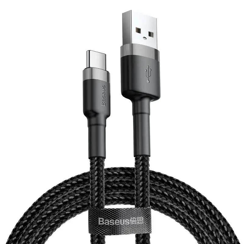 Cable USB A - USB C 3m QC3.0 grey+black BASEUS