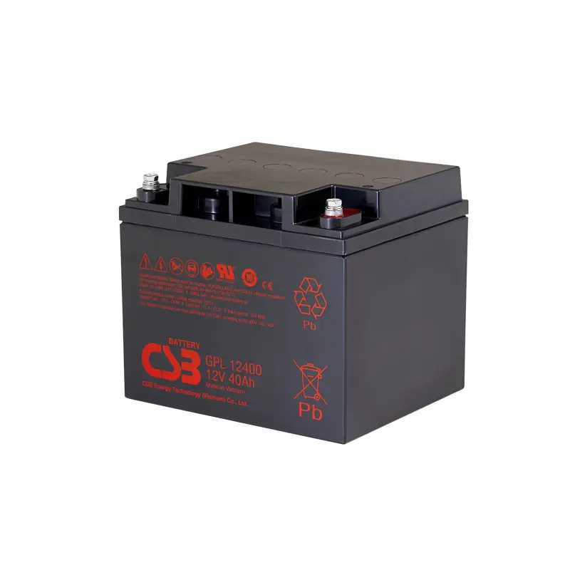 Lead acid battery 12V 40Ah Pb AGM VRLA CSB