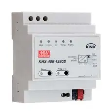 AC-DC KNX EIB DIN rail power supply with integrated choke; Output 30Vdc at 1.28A; with diagnostic function, MEAN WELL