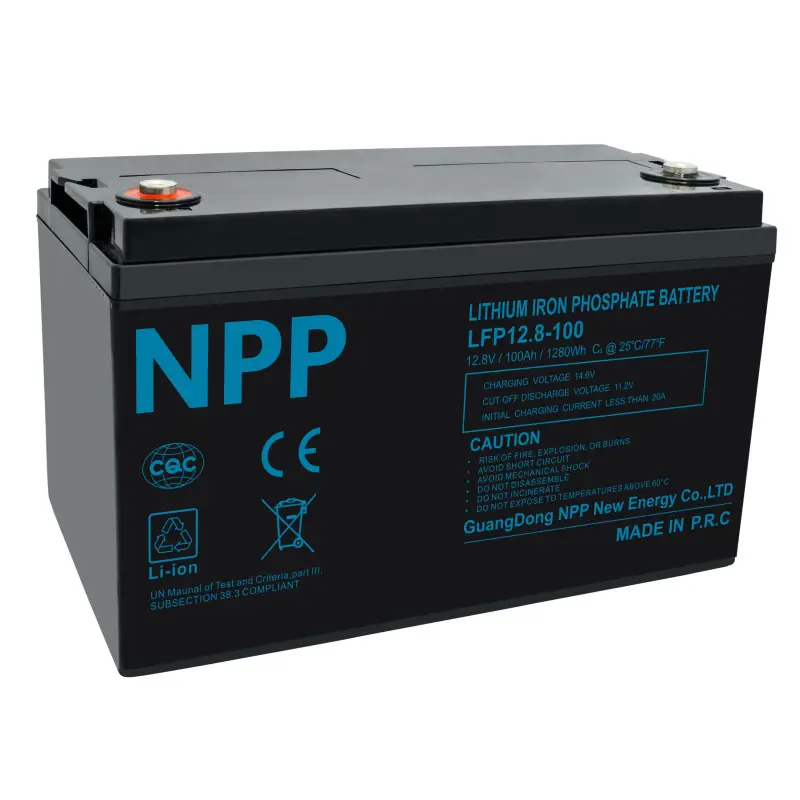 Battery LiFePO4 12.8V 100Ah BT, with T16 (M8) terminals NPP