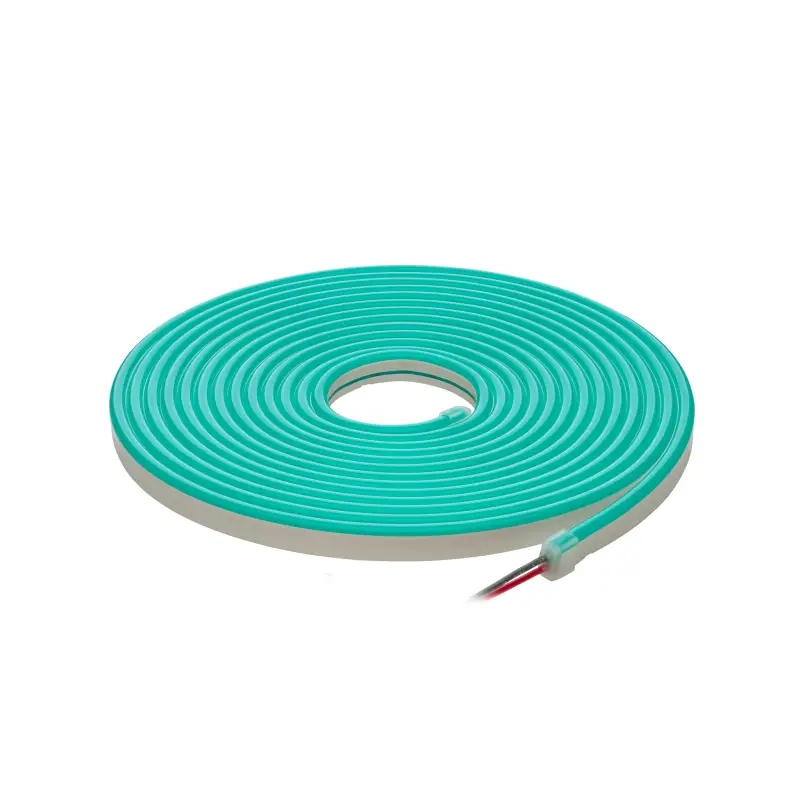 LED strip NEON FLEX 12Vdc, 7.2W/m, 1cm cut, GREEN, 6x12mm, 5m reel, IP67