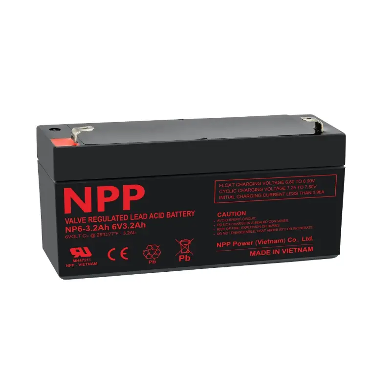 Battery 6V 3.2Ah T1(F1) Pb AGM NPP