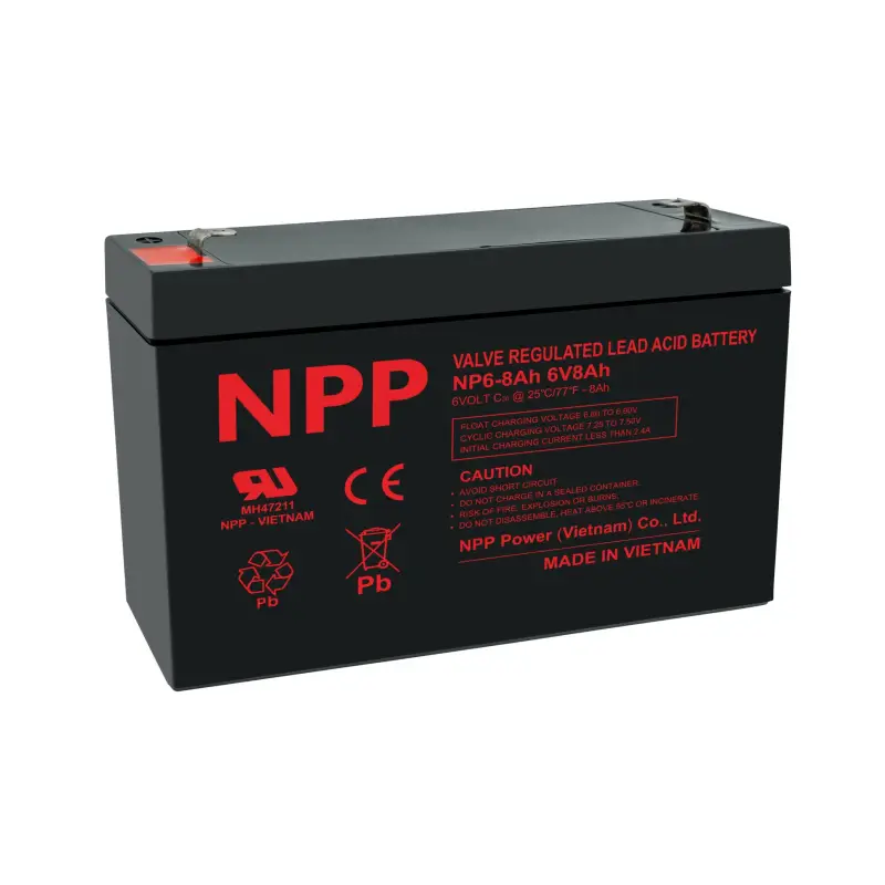 Aku 6V 8Ah T2(F2) Pb AGM NPP