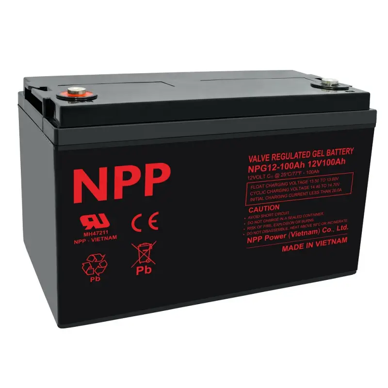 Aku 12V 100Ah T16(M8) Pb GEL NPP