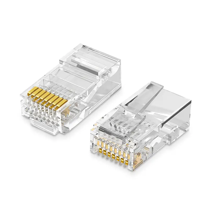 Võrgu modulaarpistik RJ45 (8P8C) CAT5/5e UTP täis- ja keerutatud kaablile (100 tk)