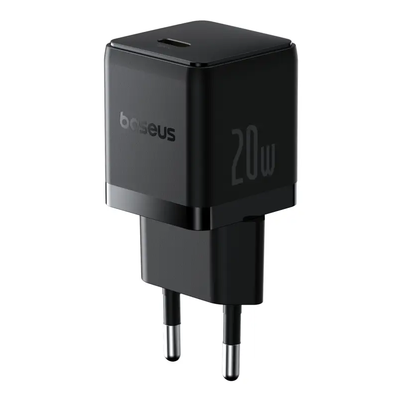 Wall Fast Charger Palm 20W USB-C QC3.0 PD3.0, Black